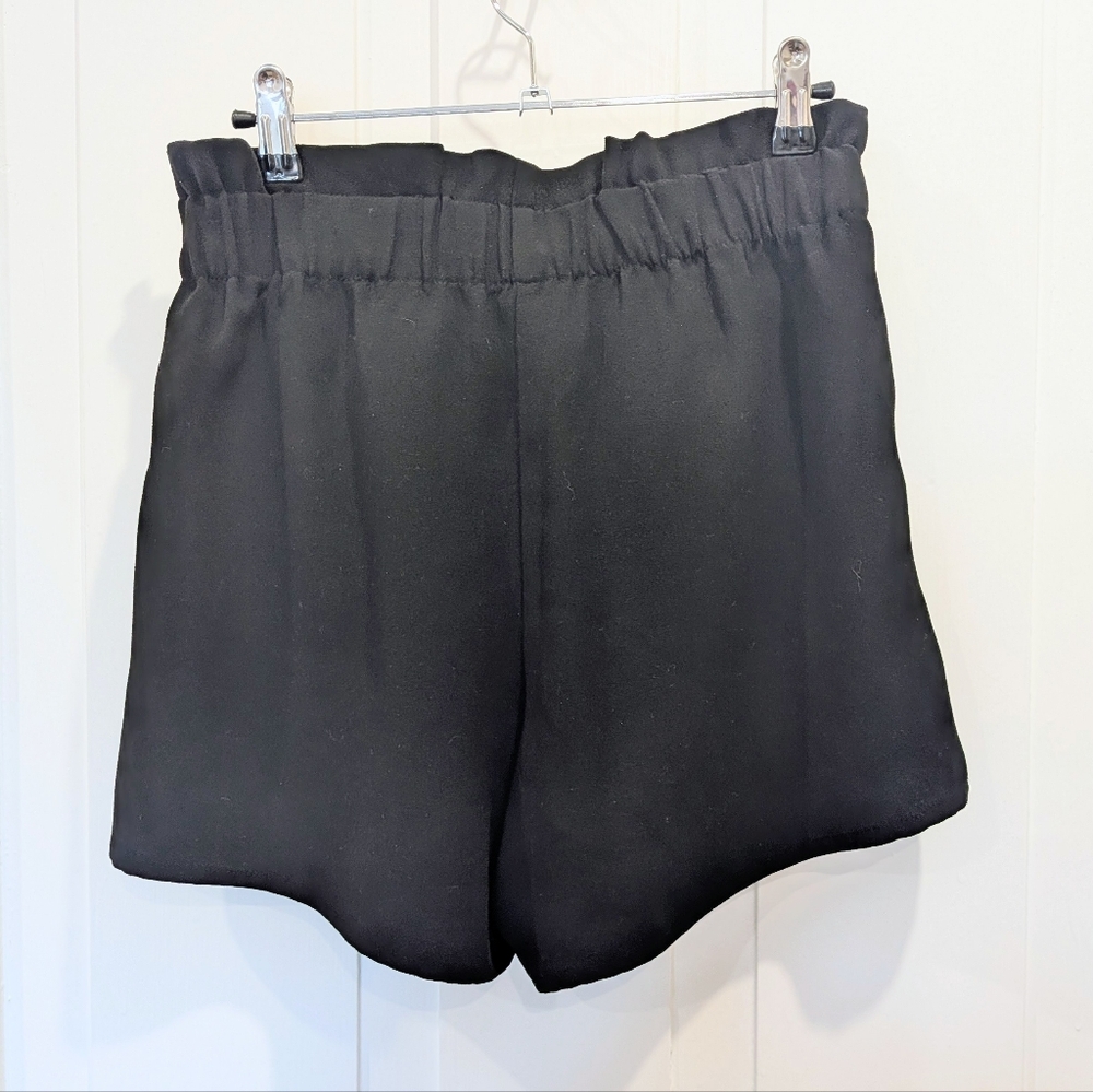 LOFT Black Paper Bag Shorts | Xsmall - Picture 2 of 3